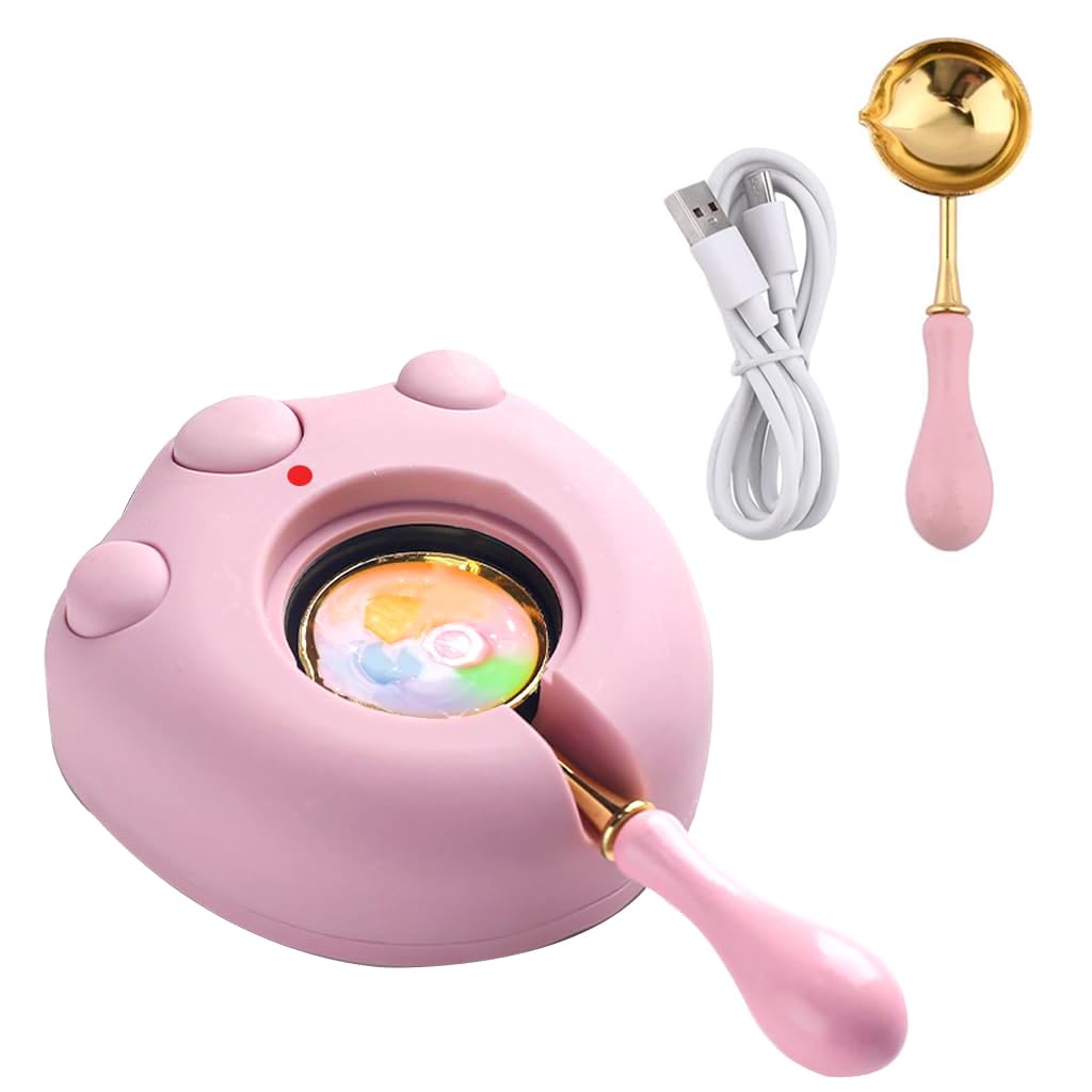 HASTHIP Electric Wax Seal Warmer Kit USB Wax Warmer Machine with Melting Spoon Cartoon Electric Wax Seal Seal Warmer Furnace for DIY Wax Seal Stamp DIY Envelope Seal Crafts HASTHIP Electric Wax Seal Warmer Kit USB Wax Warmer Machine with Melting Spoon Cartoon Electric Wax Seal Seal Warmer Furnace for DIY Wax Seal Stamp DIY Envelope Seal Crafts